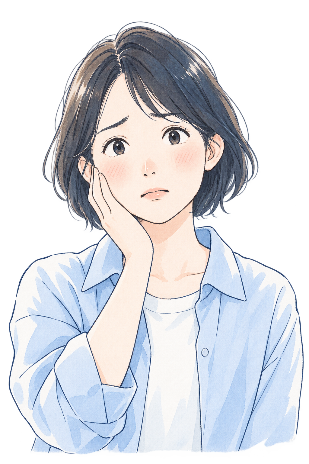 制作費に悩む女性